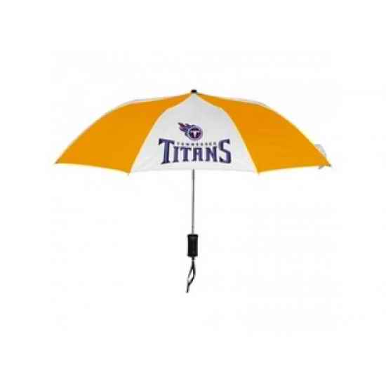 NFL Tennessee Titans Folding Umbrella Yellow&White